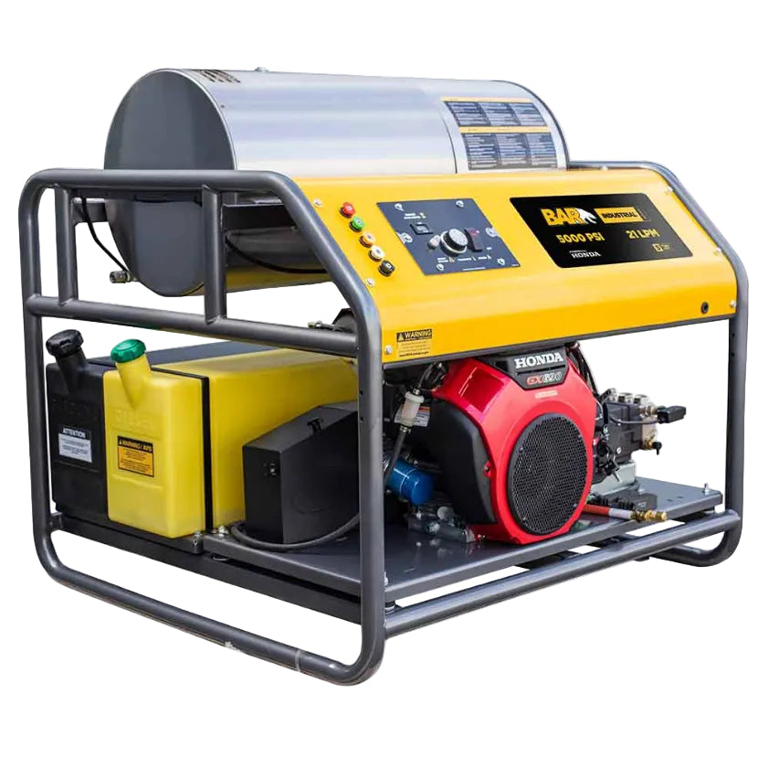 BAR 5000 PSI Petrol Hot Water Pressure Cleaner | 21 L/min