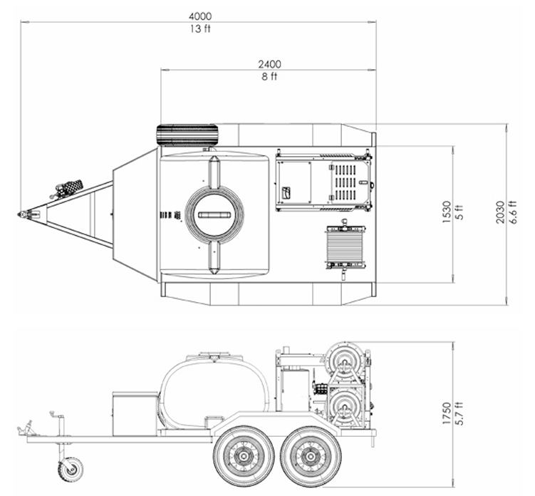 Jetwave Explorer G2 Premium Trailer 3650psi