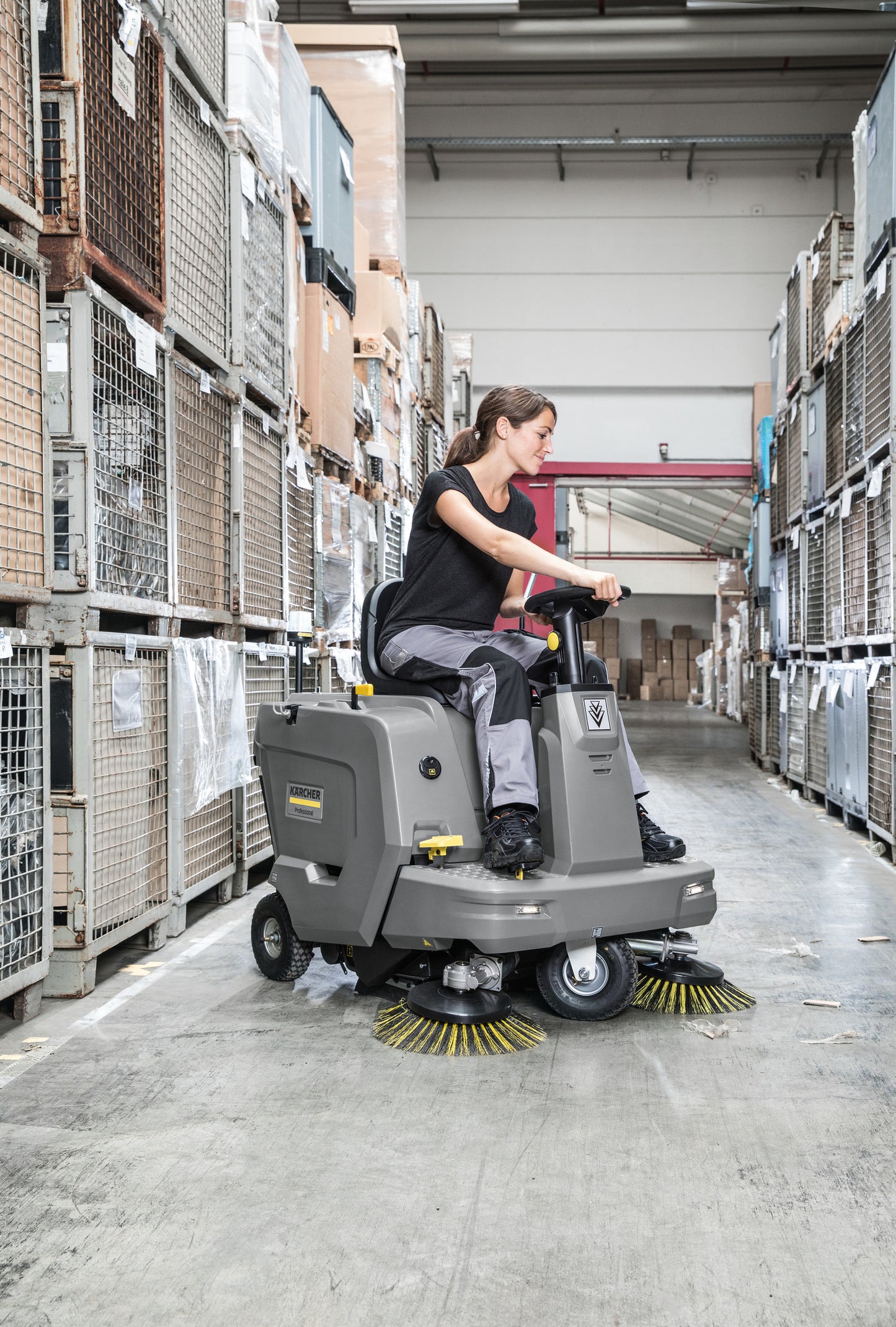 Karcher KM 85/50 R Bp Ride-On Floor and Vacuum Sweeper