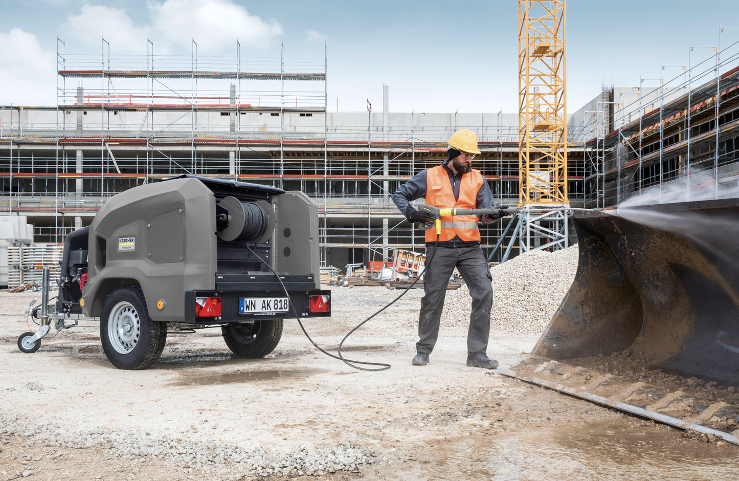 Kärcher HD 9/23 Ge Tr1 Trailer 3,335 PSI - 15.5L/min Petrol Powered Cold Water Pressure Cleaner