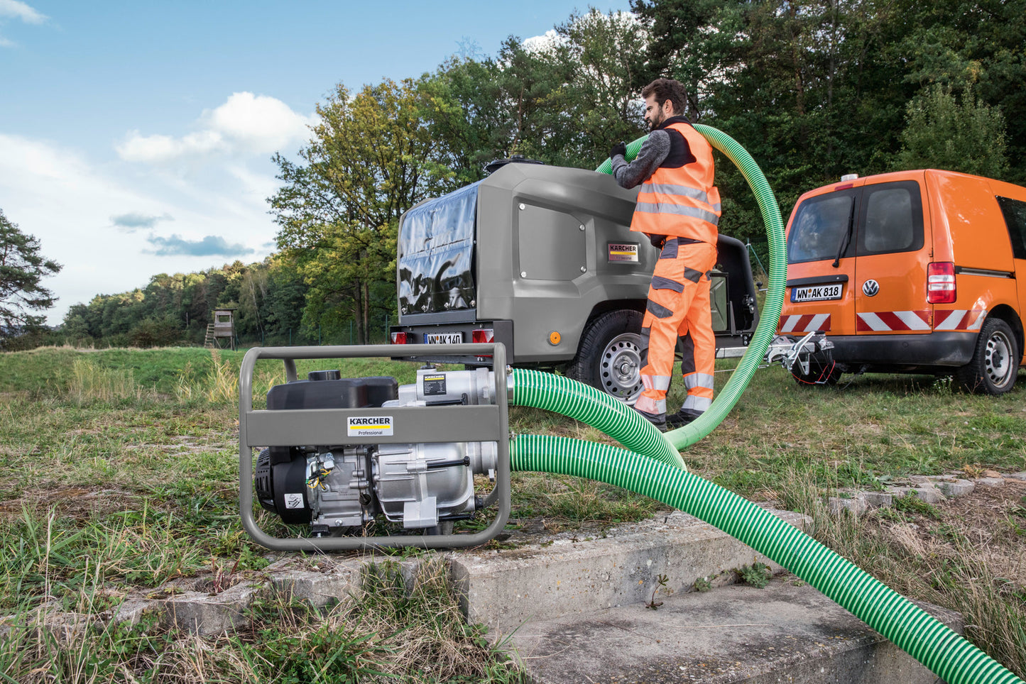 Kärcher HD 9/23 Ge Tr1 Trailer 3,335 PSI - 15.5L/min Petrol Powered Cold Water Pressure Cleaner