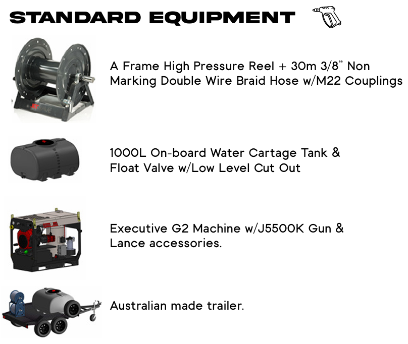 Jetwave Executive G2 Premium Trailer 4000-5000psi