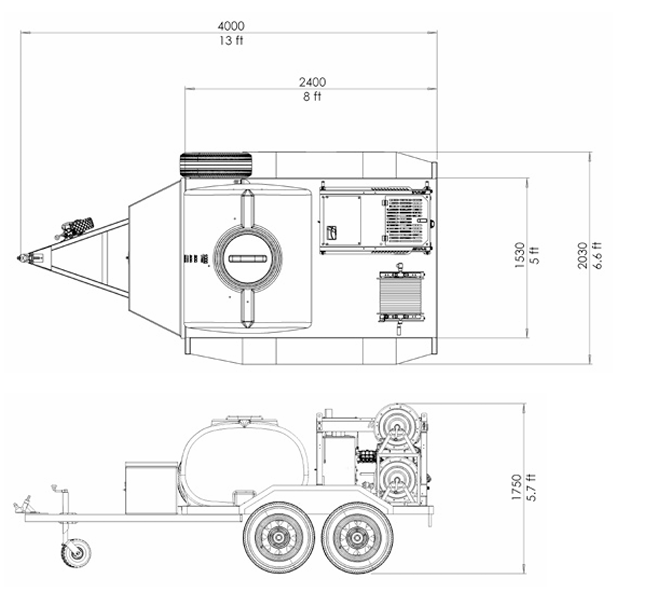 Jetwave Explorer G2D Premium Trailer 3150-4060psi