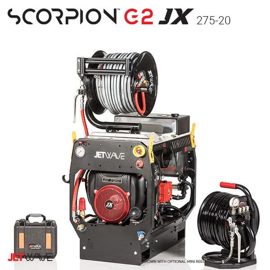 Jetwave Scorpion G2JX 275-20 4000PSI - 20L/min Water Jetting System/Drain Cleaner