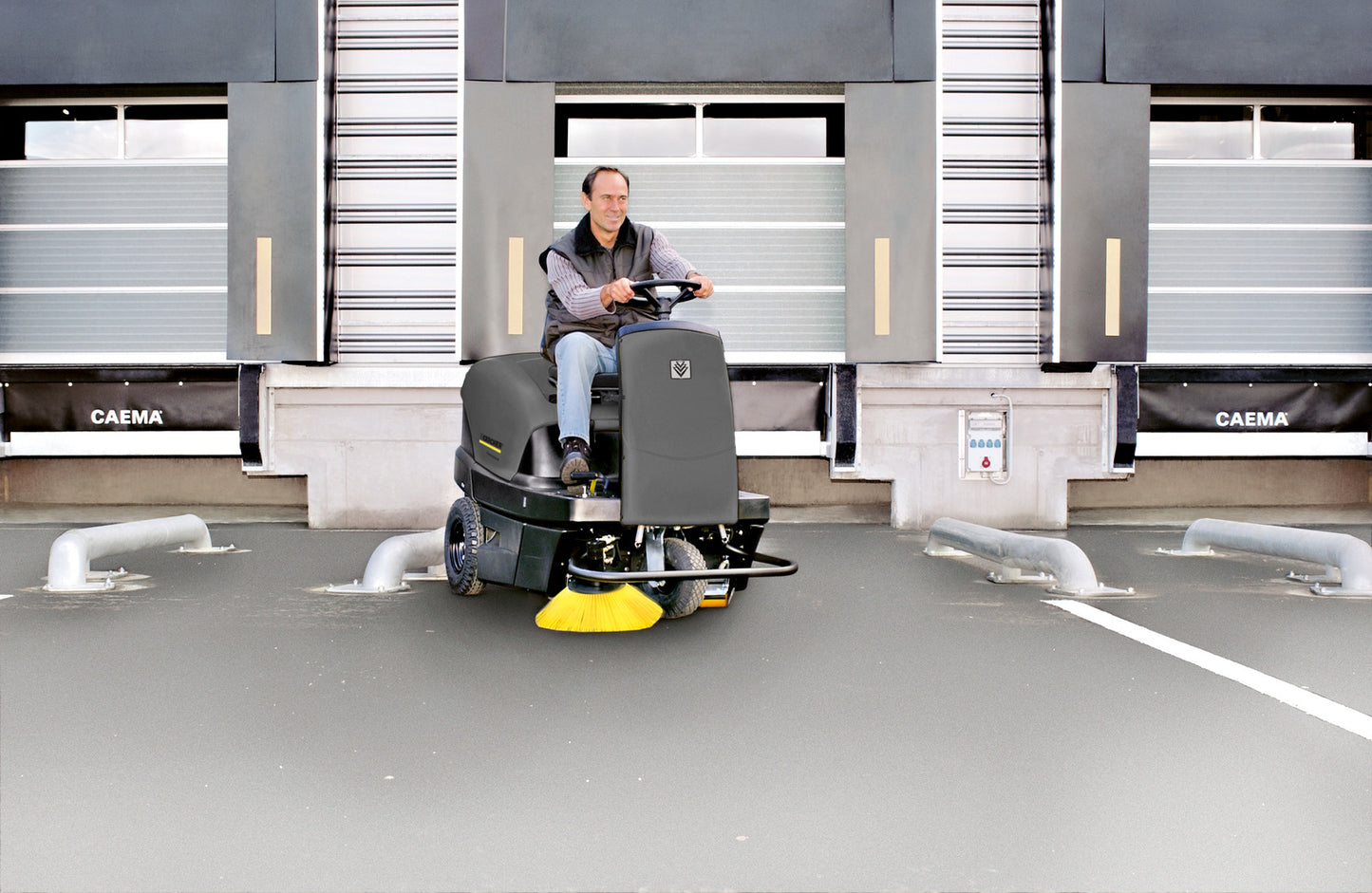 Karcher KM 100/100 R P Ride-On Floor and Vacuum Sweeper